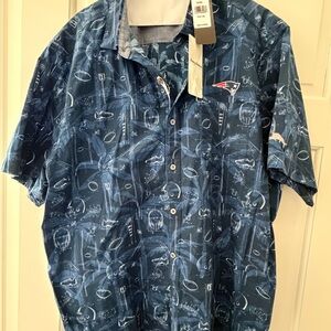 Tommy Bahama Navy Graphic Button Down Shirt
